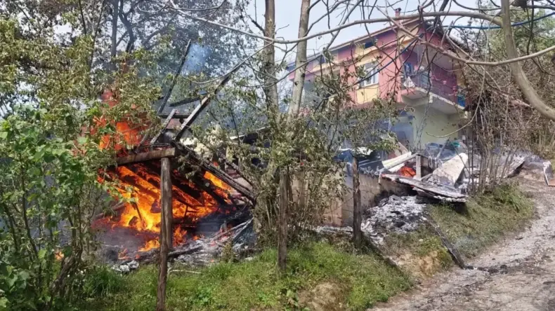 Ordu’da Marangoz Atölyesi Yangını